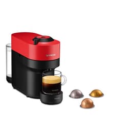 Cafeteras express de cápsula Compatible con Nespresso Krups Vertuo Pop L - Rojo/Negro