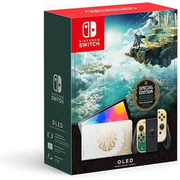 Switch OLED 64GB - Oro - Edición limitada The Legend Of Zelda Tears Of The Kingdom + The Legend Of Zelda Tears Of The Kingdom