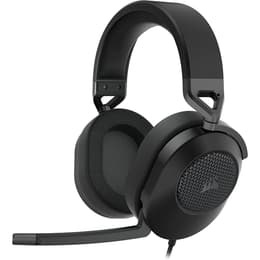Cascos reducción de ruido gaming con cable micrófono Corsair HS65 - Negro