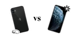 Comparación entre el iPhone 11 y el iPhone 11 Pro.