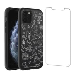 Back Market Funda iPhone 11 Pro Max y pantalla protectora - Plástico reciclado - Negro & Blanco