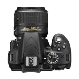 Reflex - Nikon D3300 + Lente AF-S 18-55mm VR II - Negro