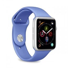Apple Watch (Series 4) Septiembre 2018 44 mm - Aluminio Plata -  Correa Deportiva Azul