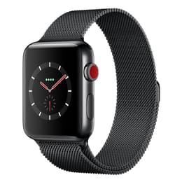 Oscurecer Iluminar Enumerar Apple Watch (Series 3) 2017 42 mm - Acero inoxidable Gris espacial - Correa  Milanesa Negro | Back Market