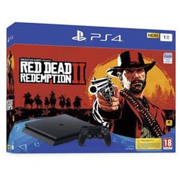 PlayStation 4 Slim 1000GB - Negro + Red Dead Redemption II