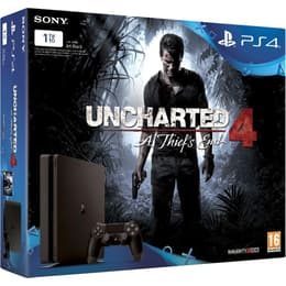 PlayStation 4 Slim 1000GB - Negro + Uncharted 4 : A Thief'S End