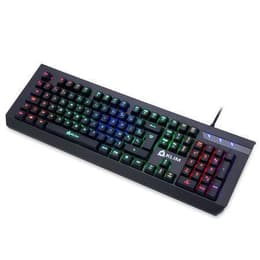 Klim Teclado AZERTY Francés retroiluminado Domination k851