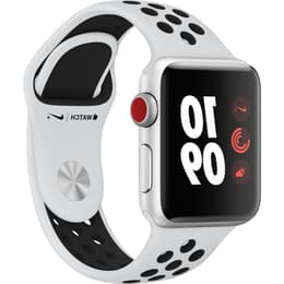 modelo dueña Samuel Apple Watch (Series 3) GPS + Cellular 38 mm - Aluminio Plata - Correa Nike  Sport Platino puro/negro | Back Market