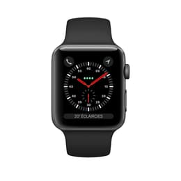 Apple Watch (Series 3) 2017 42 mm - Aluminio Gris espacial - Correa Deportiva Negro