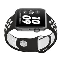 verdad Línea del sitio proteccion Apple Watch (Series 2) GPS 42 mm - Aluminio Gris espacial - Deportiva Nike  Negro/Blanco | Back Market