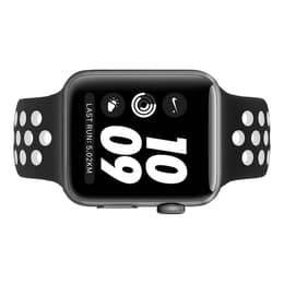 Poner la mesa Ligadura León Apple Watch (Series 3) GPS 42 mm - Aluminio Gris espacial - Correa  Deportiva Nike Negro/Blanco | Back Market