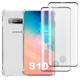 Funda Galaxy S10 y 2 protectores de pantalla - Plástico reciclado - Transparente