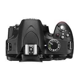 Réflex - Nikon D3200 - Negro + Objetivo AF-S DX Nikkor 27-84mm f/3.5-5.6G VR II