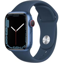 Apple Watch (Series 7) GPS + Cellular 45 mm - Aluminio Azul - Correa deportiva Azul