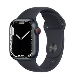 Apple Watch (Series 7) GPS + Cellular 45 mm - Aluminio Negro - Correa deportiva Negro