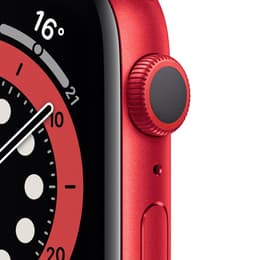 Apple Watch (Series 6) GPS + Cellular 40 mm - Aluminio Rojo - Correa deportiva Negro