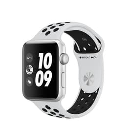 intercambiar Calor Molde Apple Watch (Series 3) GPS + Cellular 42 mm - Aluminio Plata - Correa Nike  Sport Blanco | Back Market