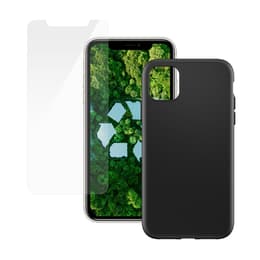 Funda iPhone 11 y pantalla protectora - Plástico - Negro