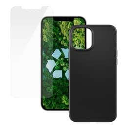 Funda iPhone 12 Pro Max y pantalla protectora - Plástico - Negro