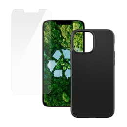 Funda iPhone 13 Pro y pantalla protectora - Plástico - Negro