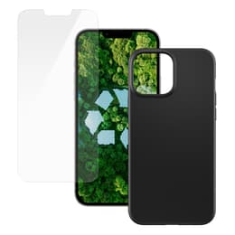 Funda iPhone 13 Pro Max y pantalla protectora - Plástico - Negro