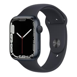 Apple Watch (Series 7) GPS 45 mm - Aluminio Medianoche - Correa deportiva Negro