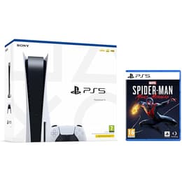 PlayStation 5 825GB - Blanco Standard + Spider-Man Miles Morales