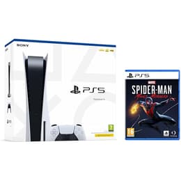 PlayStation 5 825GB - Blanco + Spider-Man Miles Morales