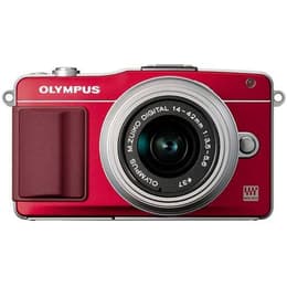 Híbrido Olympus PEN E-PL2 - Rojo + Objetivo Olympus M.Zuiko ED 14-42mm f/3.5-5.6 II MSC