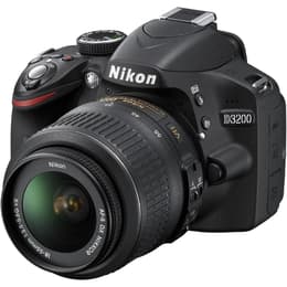 Réflex - Nikon D3200 Negro + objetivo Nikon AF-S DX Nikkor 18-55mm f/3.5-5.6 VR II
