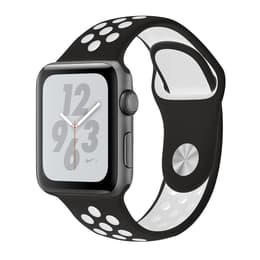 Respetuoso del medio ambiente título Arashigaoka Apple Watch (Series 4) GPS 44 mm - Aluminio Gris espacial - Deportiva Nike  Negro/Blanco | Back Market