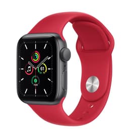 Apple Watch (Series 5) GPS 44 mm - Aluminio Gris - Correa deportiva Rojo