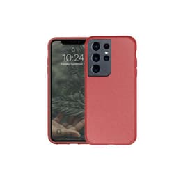Funda Galaxy S21 Ultra - Material natural - Rojo