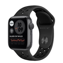 Apple Watch (Series 6) GPS 44 mm - Aluminio Gris espacial - Correa Correa Nike Sport Negro