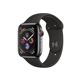 Apple Watch (Series 4) GPS 40 mm - Acero inoxidable Gris espacial - Correa deportiva Negro