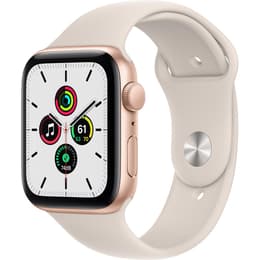 Apple Watch (Series SE) GPS 44 mm - Aluminio Oro - Correa deportiva Blanco estrella