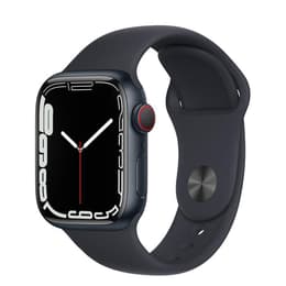Apple Watch (Series 7) GPS + Cellular 45 mm - Aluminio Medianoche - Correa deportiva Negro
