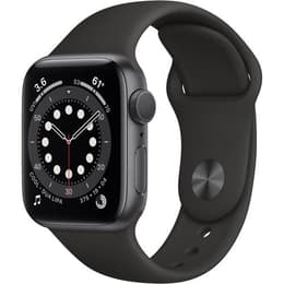 Apple Watch (Series 6) GPS 44 mm - Aluminio Gris espacial - Correa loop deportiva Negro