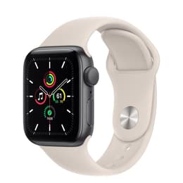 Apple Watch (Series 5) GPS 44 mm - Aluminio Gris - Correa deportiva Blanco