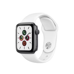 Apple Watch (Series 5) GPS + Cellular 44 mm - Aluminio Gris espacial - Correa Deportiva Blanco