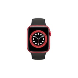 Apple Watch (Series 6) GPS 40 mm - Aluminio Rojo - Correa deportiva Negro