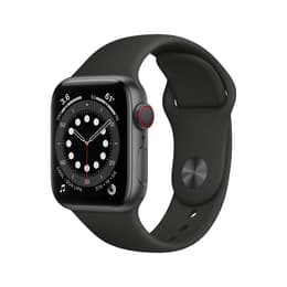 Apple Watch (Series 6) GPS + Cellular 40 mm - Aluminio Gris espacial - Correa Correa deportiva Negro