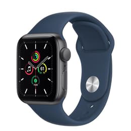 Apple Watch (Series 5) GPS 44 mm - Aluminio Gris - Correa deportiva Azul