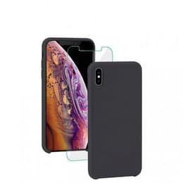 Funda iPhone X/XS y pantalla protectora - Nano líquido - Negro