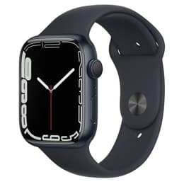 Apple Watch (Series 7) GPS 45 mm - Aluminio Negro - Correa deportiva Negro