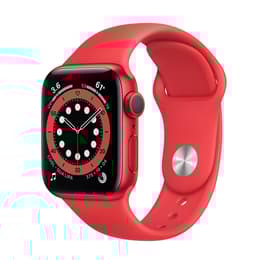 Apple Watch (Series 6) Septiembre 2020 40 mm - Aluminio Rojo - Correa Deportiva Rojo