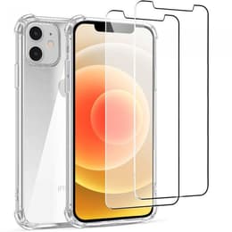 Funda iPhone 12 mini y 2 protectores de pantalla - - Transparente