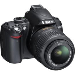 Réflex - Nikon D3000 Negro + objetivo Nikon AF-S DX Nikkor 18-55mm f/3.5-5.6G ED + AF-S DX Nikkor 18-200mm f/3.5-5.6G IF-ED VR