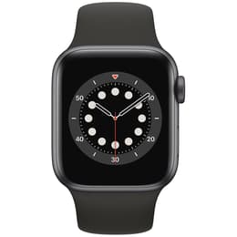 Apple Watch (Series 6) GPS 44 mm - Aluminio Gris espacial - Correa loop deportiva Negro