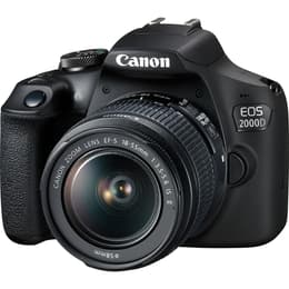 Réflex - Canon EOS 2000D - Negro + Objetivo Canon EF-S 18-55 mm f/3.5-5.6 IS II